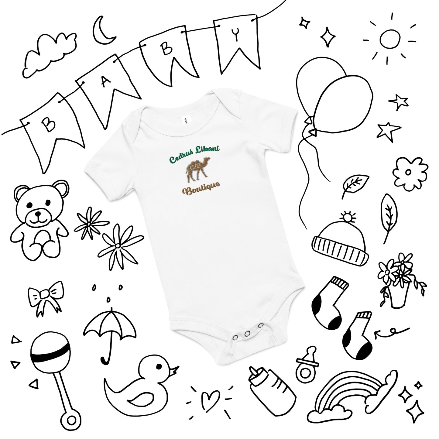 Camelus Embroidery Bodysuit