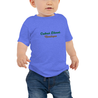 Script Embroidery Baby T-Shirt