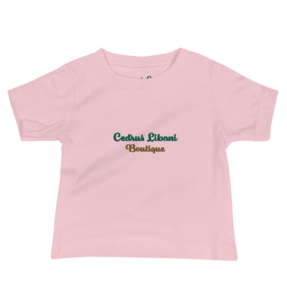 Script Embroidery Baby T-Shirt