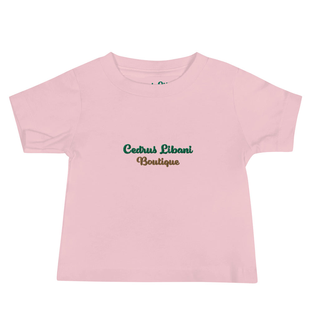 Script Embroidery Baby T-Shirt