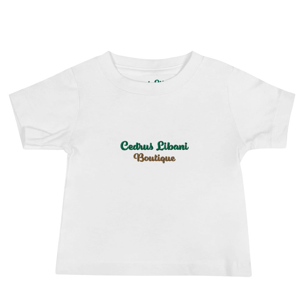 Script Embroidery Baby T-Shirt