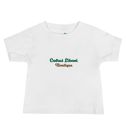 Script Embroidery Baby T-Shirt