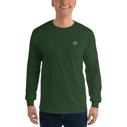 Cedar Embroidery Men's Long Sleeve