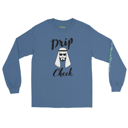 Drip Check Men's Long Sleeve