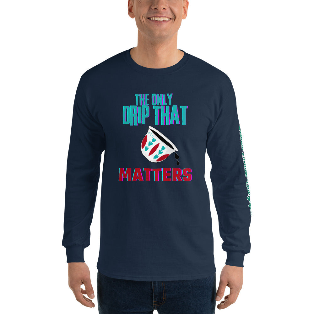 Qahwa Drip Men's Long Sleeve