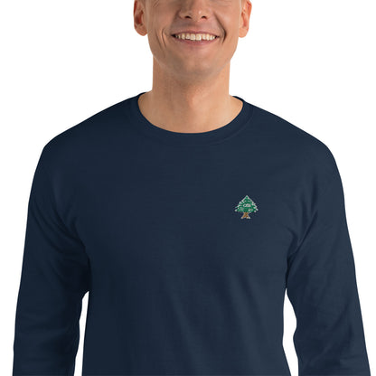 Cedar Embroidery Men's Long Sleeve