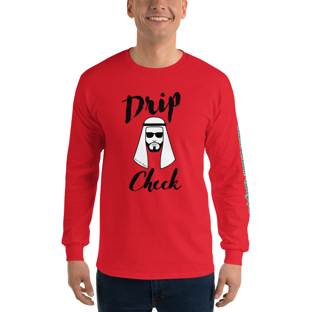 Drip Check Men's Long Sleeve