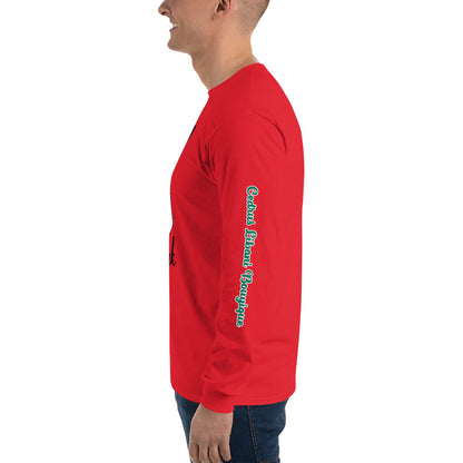 Drip Check Men's Long Sleeve