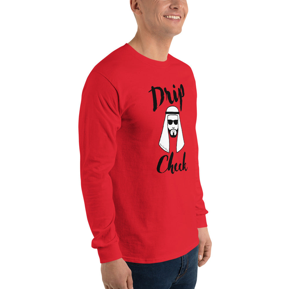 Drip Check Men's Long Sleeve