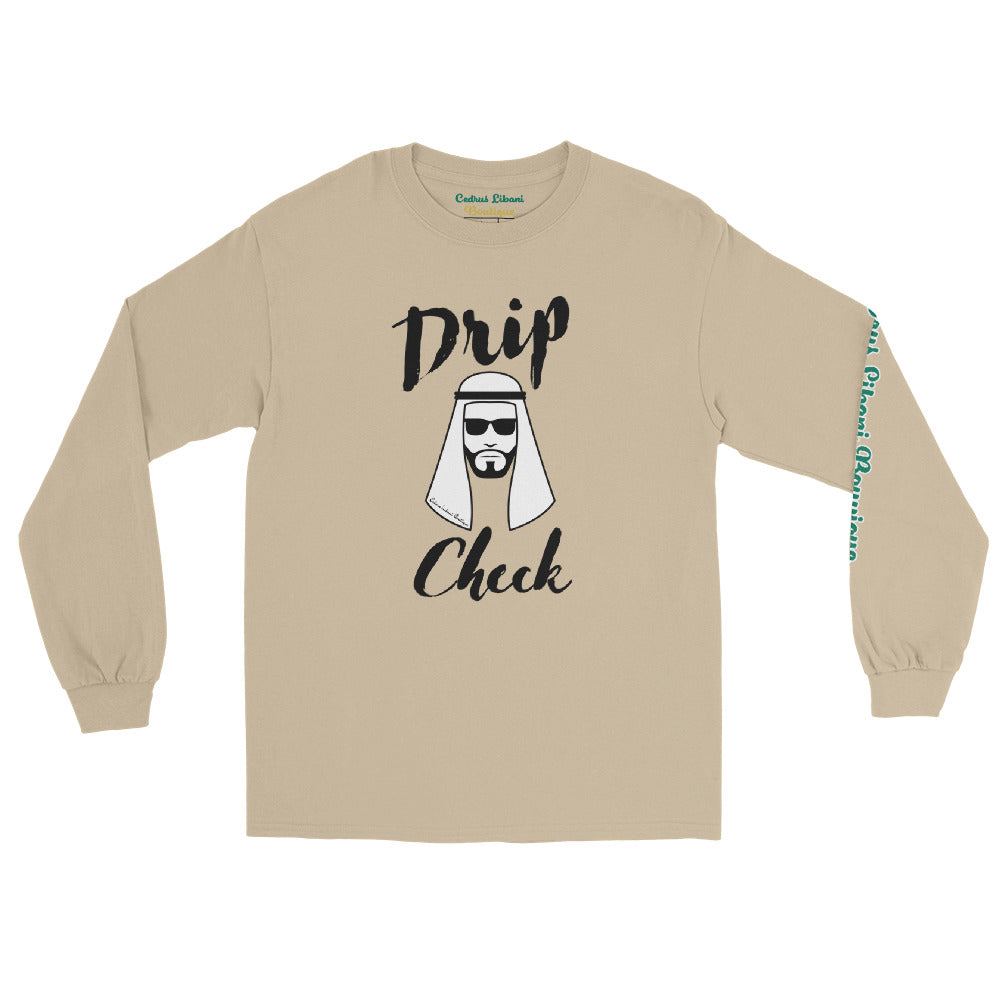 Drip Check Men's Long Sleeve