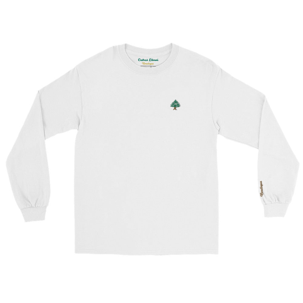 Cedar Embroidery Men's Long Sleeve