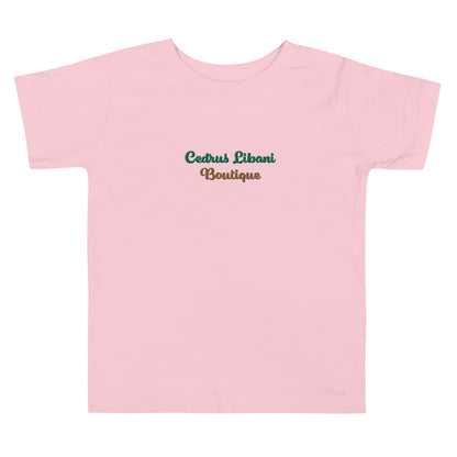 Script Embroidery Toddler T-Shirt