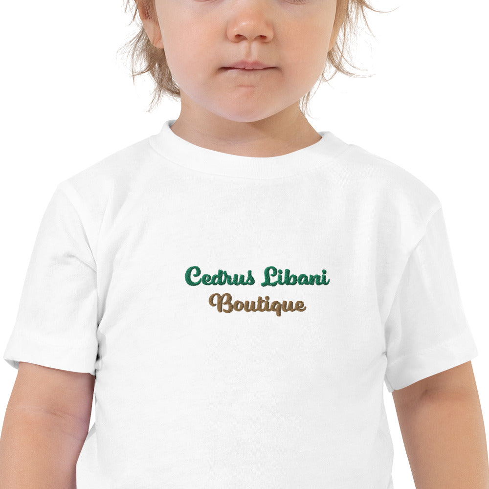 Script Embroidery Toddler T-Shirt