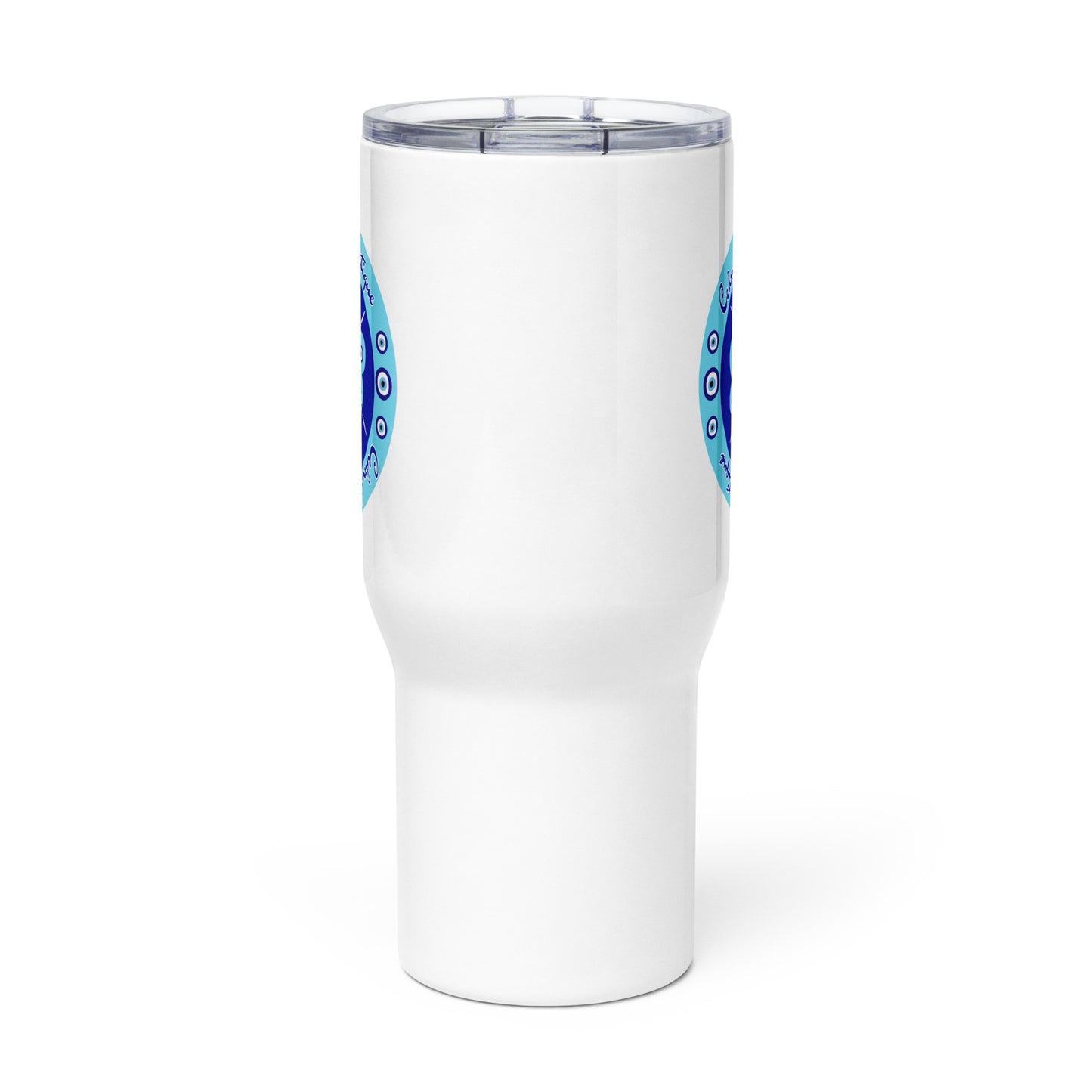 Evil Eye Flower Travel Mug