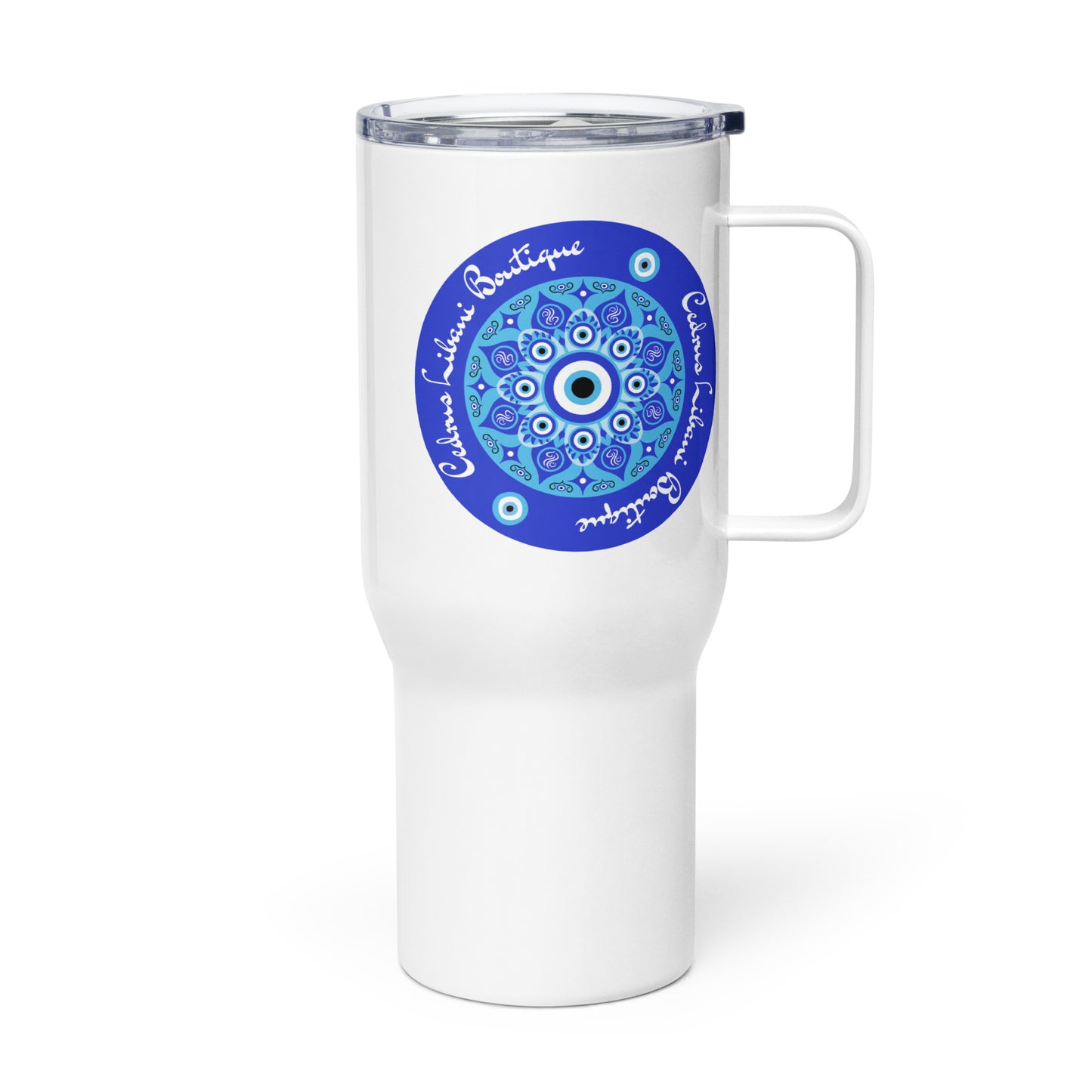 Evil Eye Mosaic Travel Mug