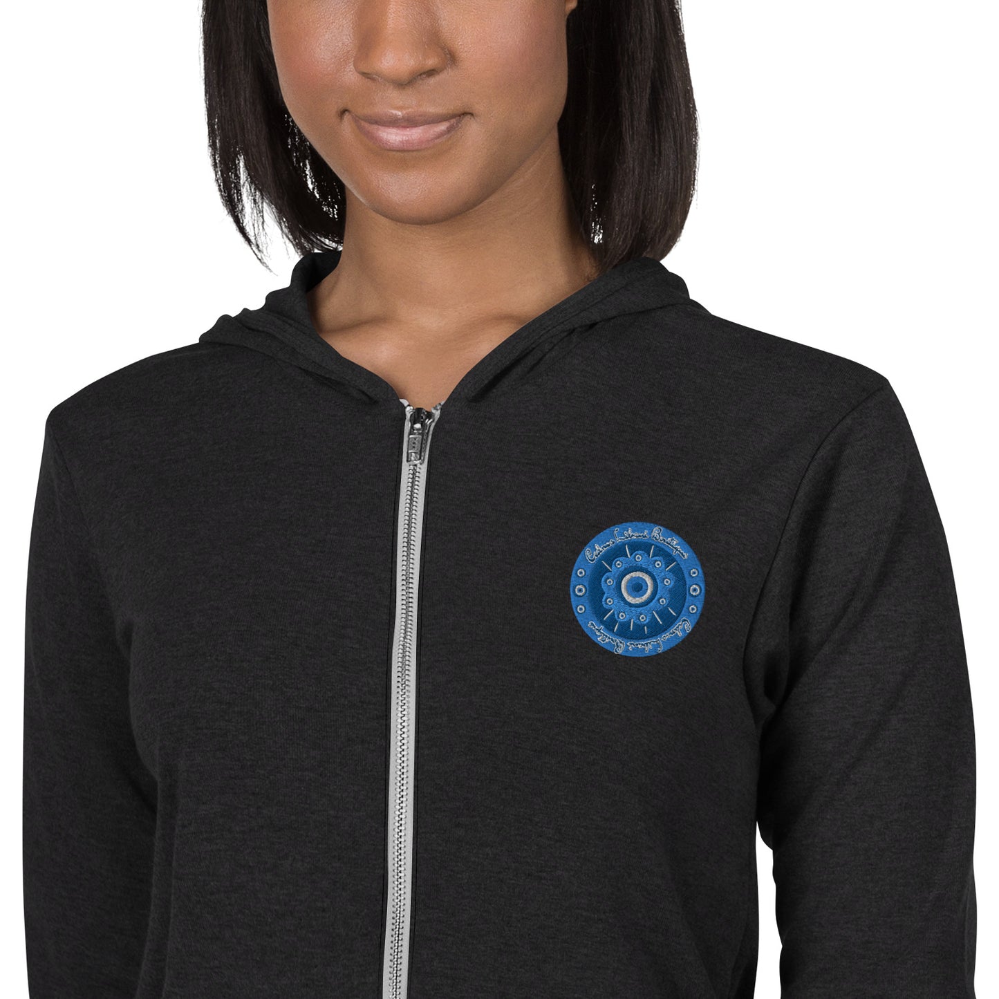 Evil Eye Flower Embroidery Women's Hoodie