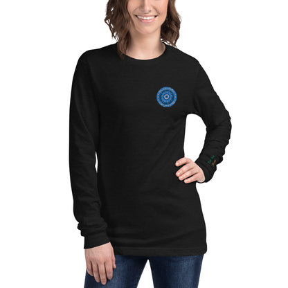 Evil Eye Flower Embroidery Women's Long Sleeve