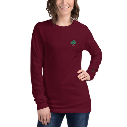 Cedar Embroidery Women's Long Sleeve