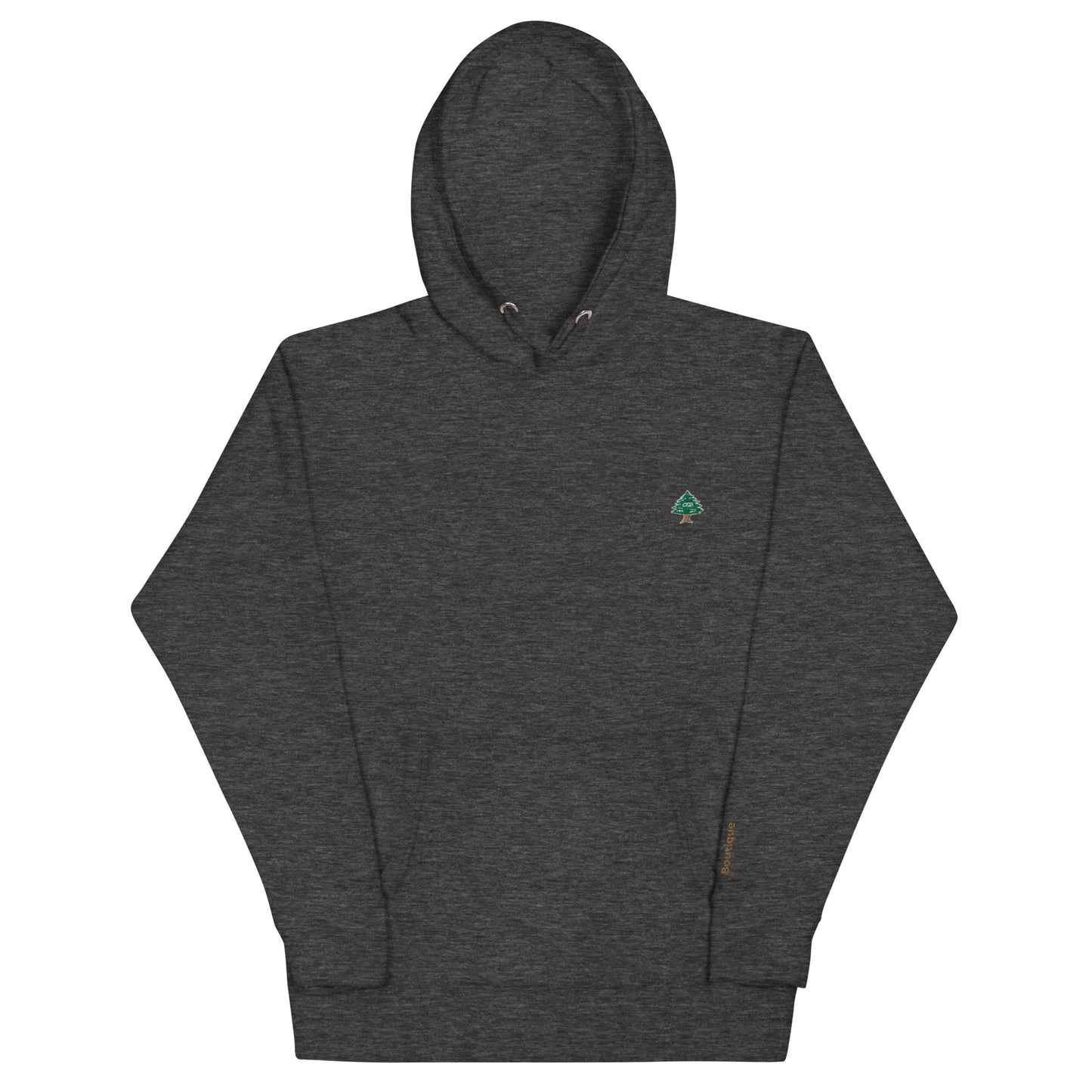 Cedar Embroidery Men's Hoodie