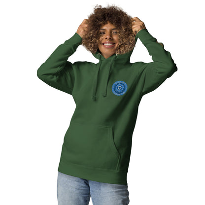 Evil Eye Flower Embroidery Women's Hoodie