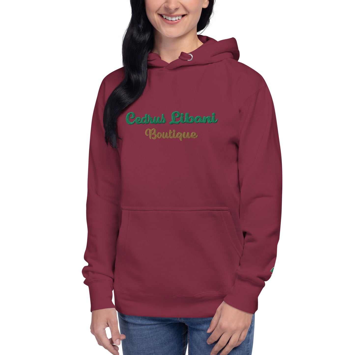 Script Embroidery Women's Hoodie