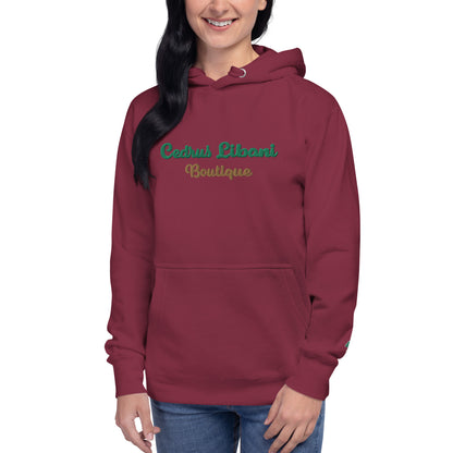 Script Embroidery Women's Hoodie