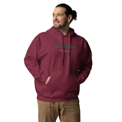 Script Embroidery Men's Hoodie