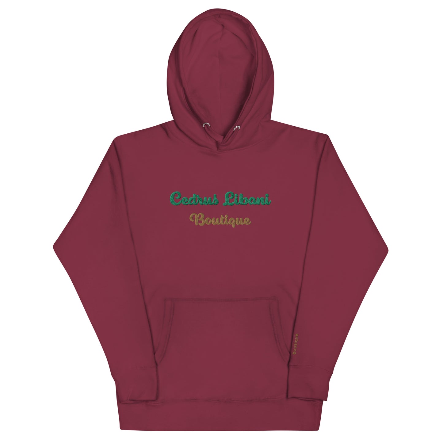 Script Embroidery Men's Hoodie