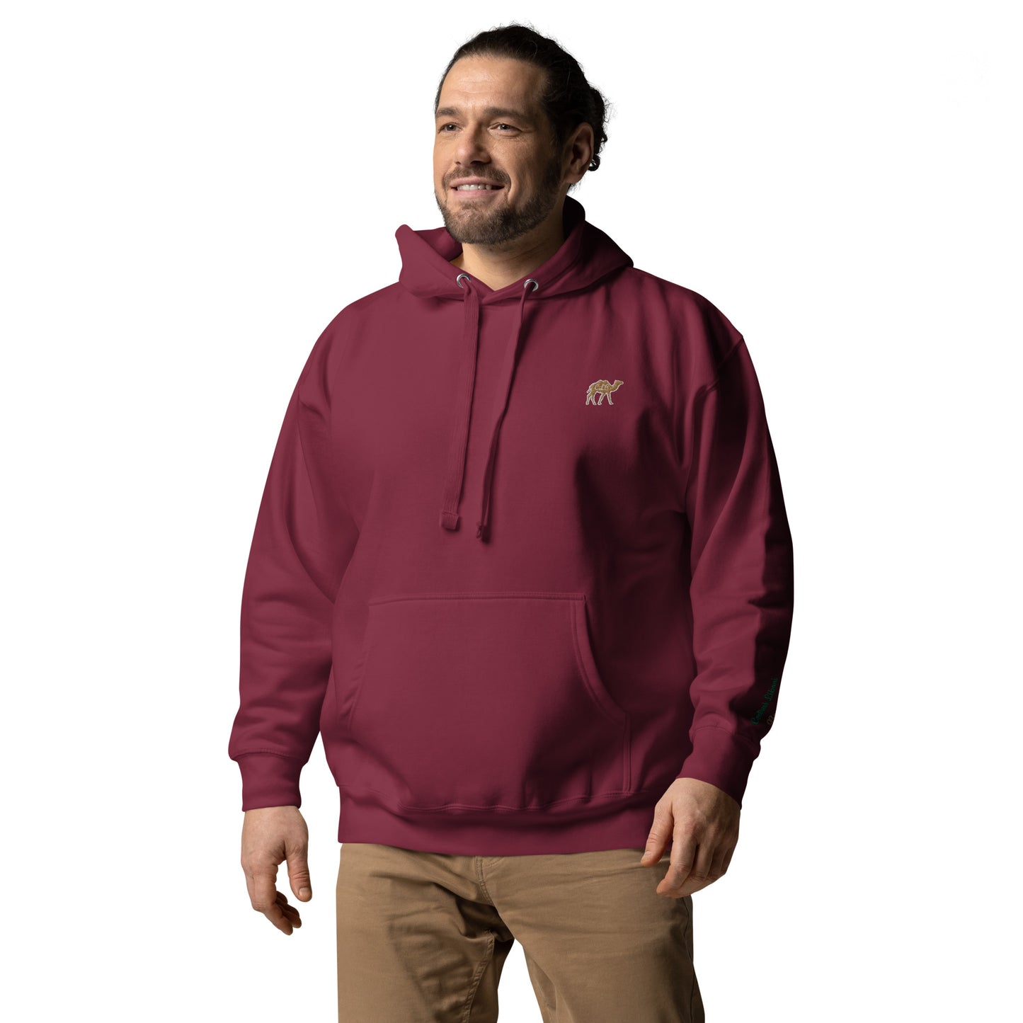 Camelus Embroidery Men's Hoodie