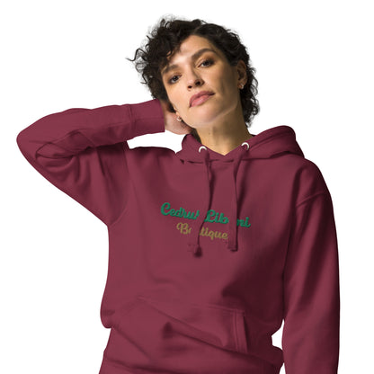 Script Embroidery Women's Hoodie