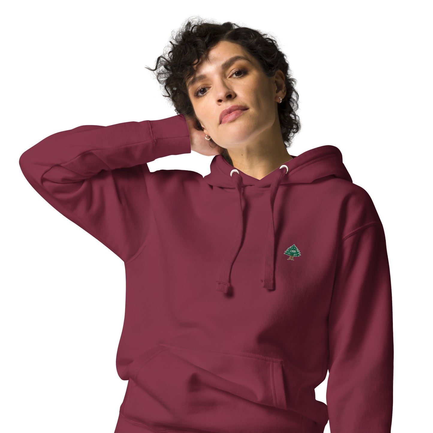 Cedar Embroidery Women's Hoodie