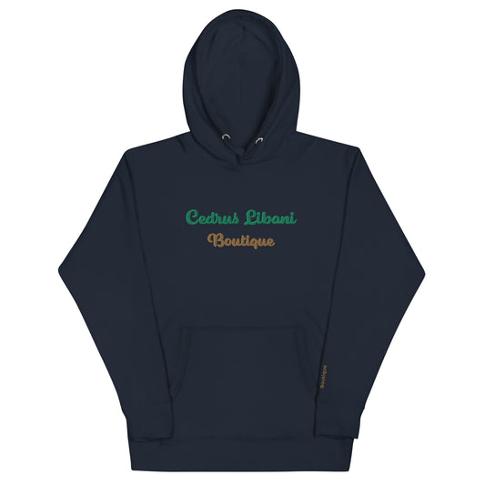 Script Embroidery Men's Hoodie