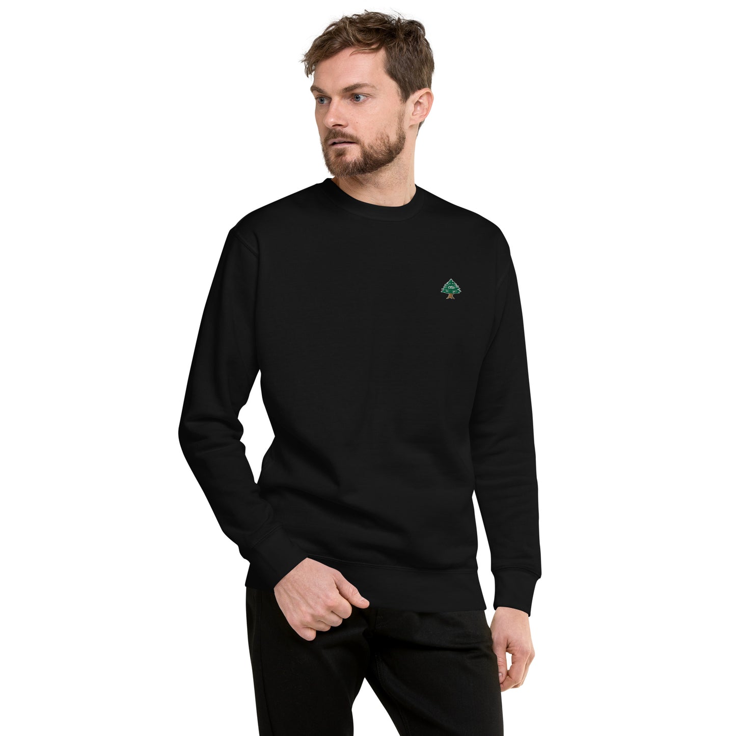 Cedar Embroidery Men's Sweatshirt