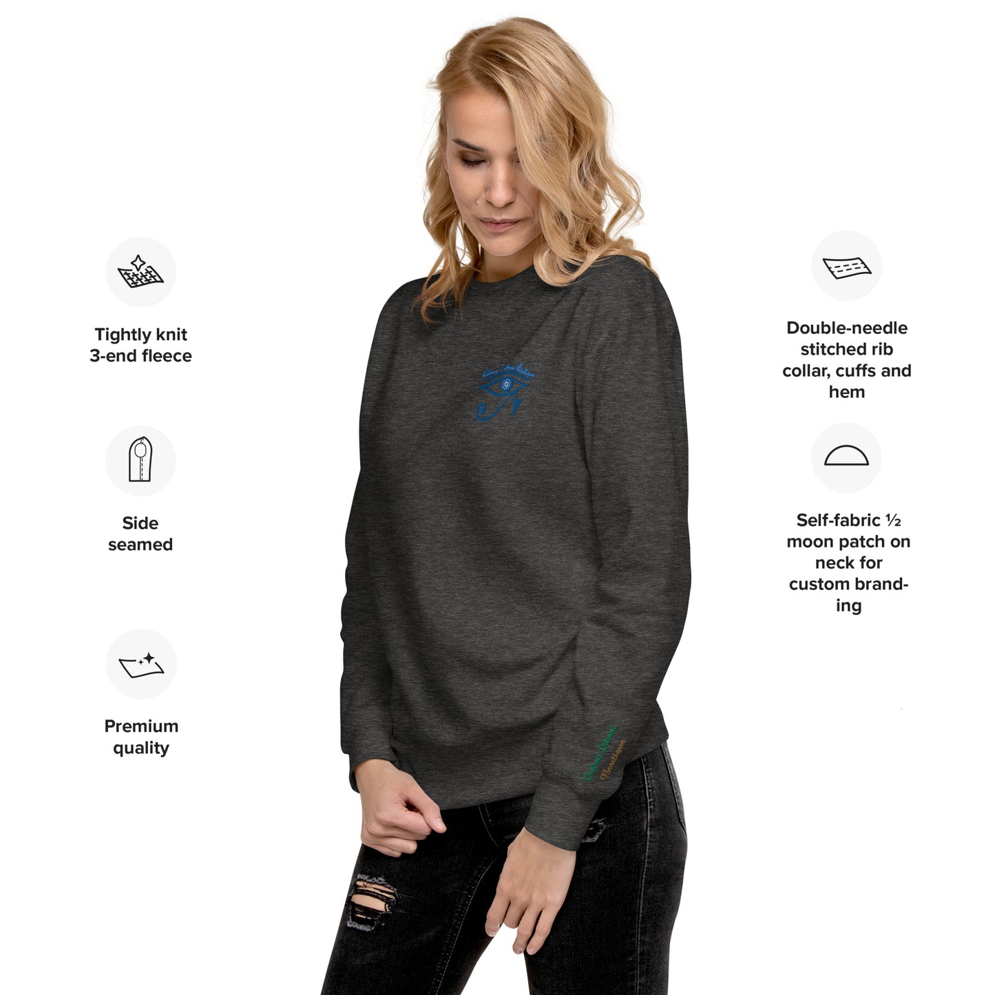 Horus Embroidery Women's Sweatshirt