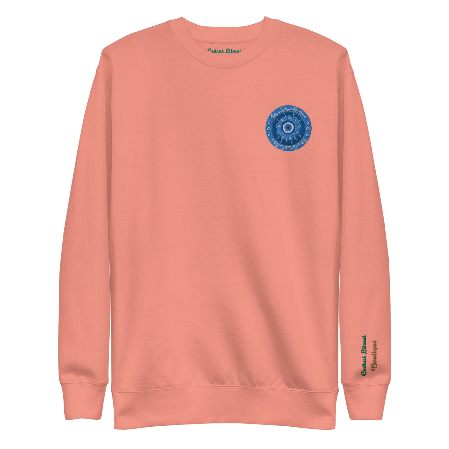 Evil Eye Flower Embroidery Women's Sweatshirt