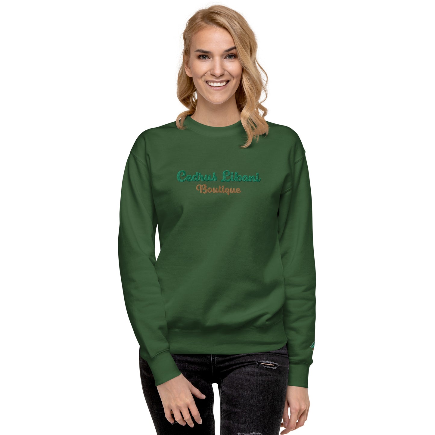 Script Embroidery Women's Sweatshirt