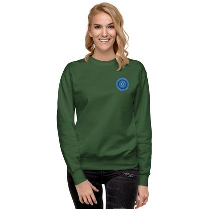 Evil Eye Flower Embroidery Women's Sweatshirt