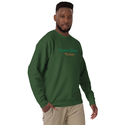 Script Embroidery Men's Sweatshirt