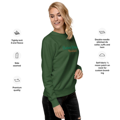 Script Embroidery Women's Sweatshirt