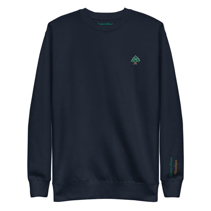 Cedar Embroidery Men's Sweatshirt