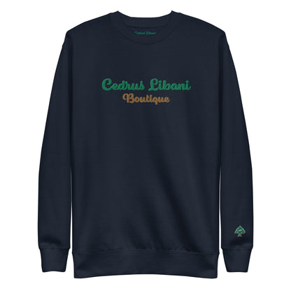 Script Embroidery Men's Sweatshirt