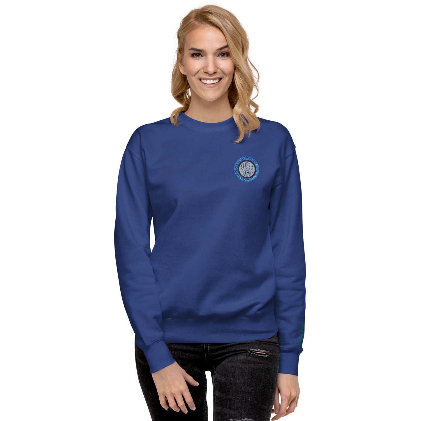 Hamsa Embroidery Women's Sweatshirt