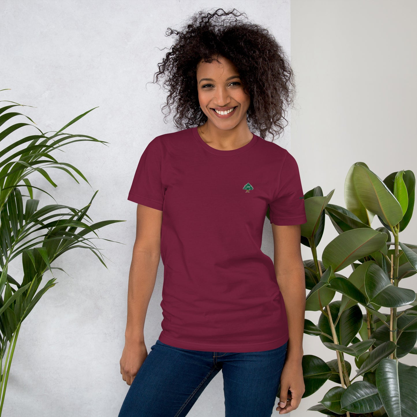 Cedar Embroidery Women's T-Shirt