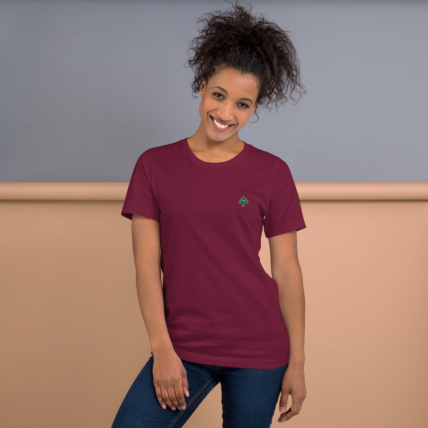 Cedar Embroidery Women's T-Shirt