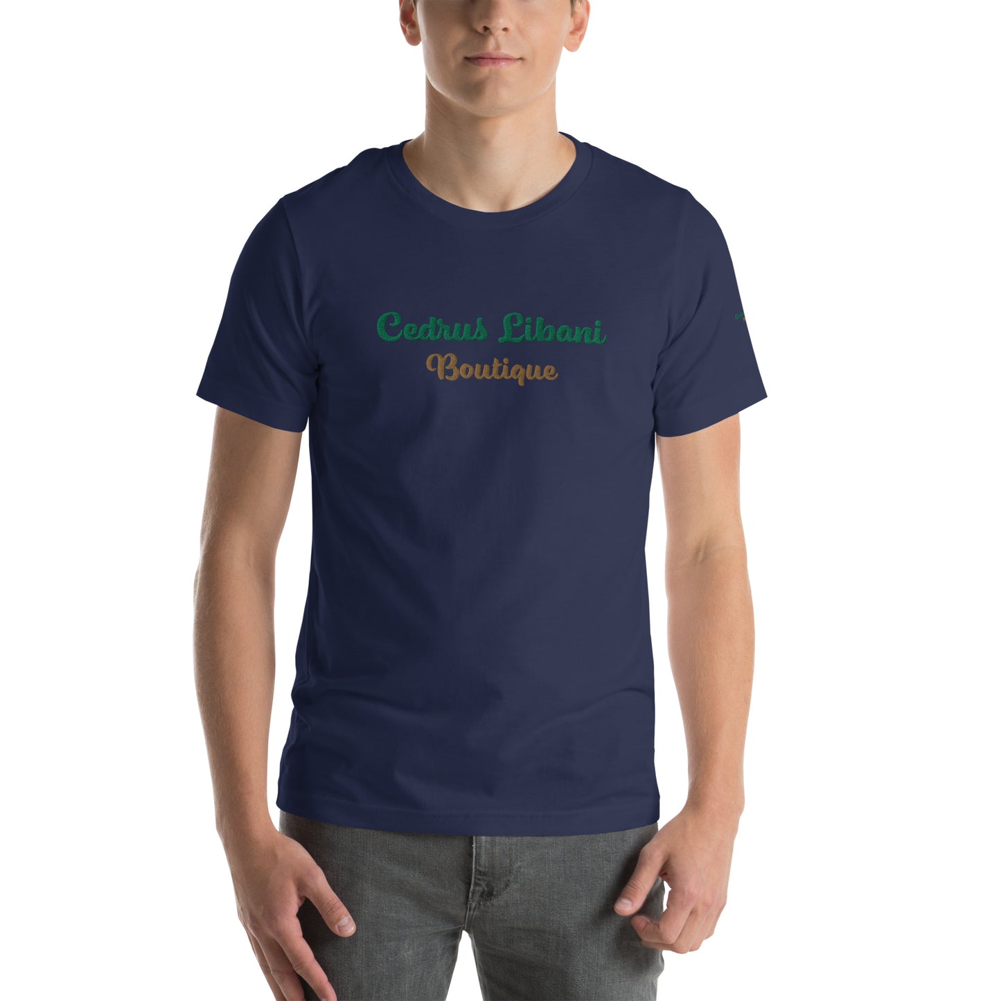 Script Embroidery Men's T-Shirt