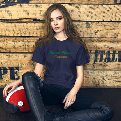 Script Embroidery Women's T-Shirt