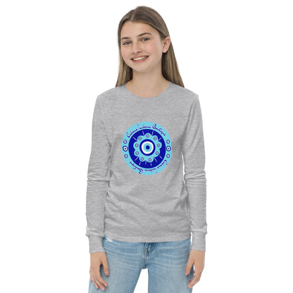 Evil Eye Flower Youth Long Sleeve