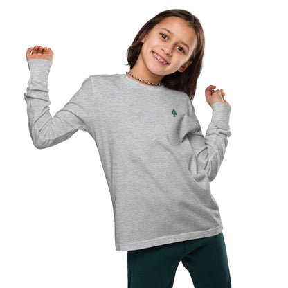 Cedar Embroidery Youth Long Sleeve