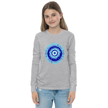 Evil Eye Flower Youth Long Sleeve