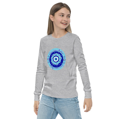 Evil Eye Flower Youth Long Sleeve